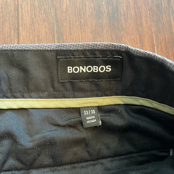 Bonobos Weekday Warrior Slim Fit Pants - Monday Blue Patterned Size 33x30 - Picture 4 of 7